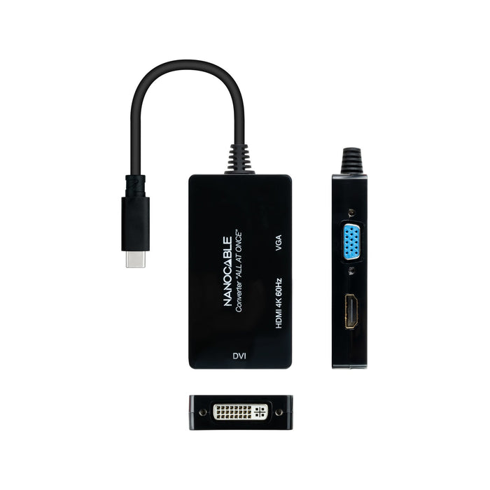 EAN 8433281013049 - Nanocable 10.16.4301-ALL Adaptador gráfico USB 3840 x 2160 Pixeles Negro imagen 3