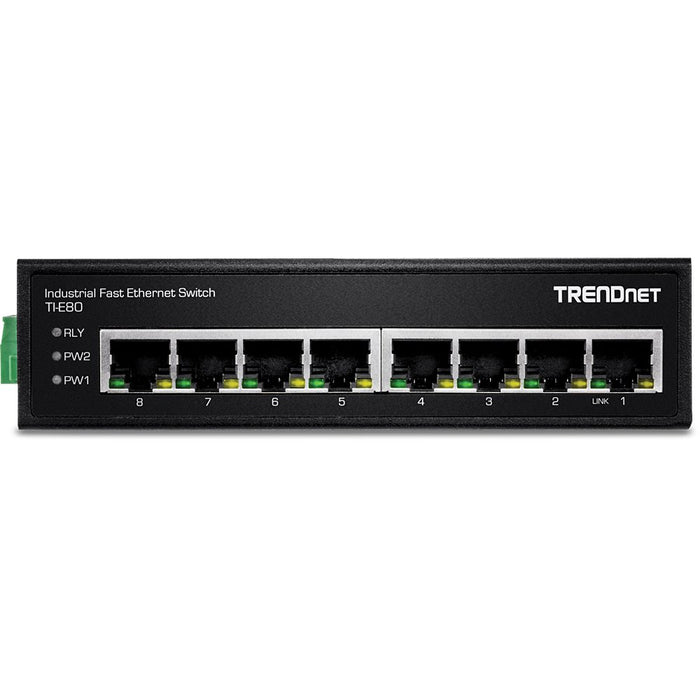 EAN 0710931161762 - Trendnet TI-E80 switch No administrado Fast Ethernet (10/100) Negro imagen 3