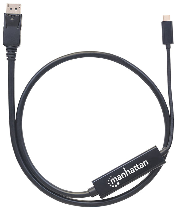 EAN 0766623152471 - Manhattan 152471 adaptador de cable de vídeo 1 m USB Tipo C DisplayPort Negro imagen 5