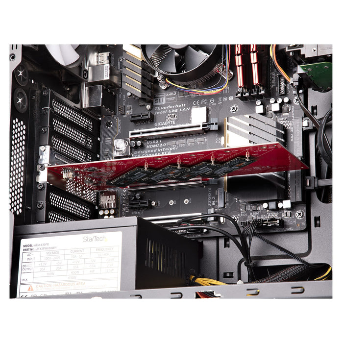 EAN 0065030895606 - StarTech.com QUAD-M2-PCIE-CARD-B tarjeta y adaptador de interfaz Interno M.2 imagen 9