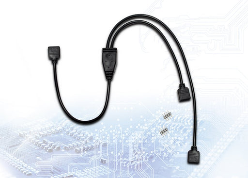 EAN 4260455643719 - Inter-Tech RGB Verteiler 2-fach 0,48 m S-Video (4-pin) 2 x S-Video (4-pin) Negro imagen 1