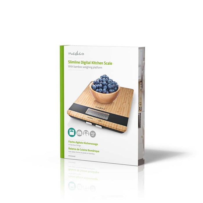 EAN 5412810334520 - Nedis KASC600WD báscula de cocina Madera Encimera Rectángulo Báscula electrónica de cocina imagen 10