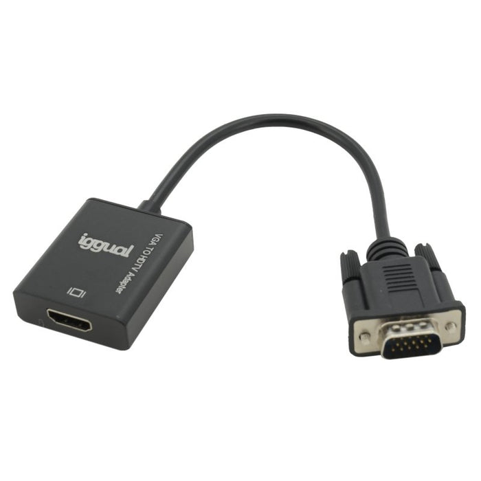 EAN 8435364317297 - iggual IGG317297 adaptador de cable de vídeo 0,25 m VGA (D-Sub) Negro imagen 2