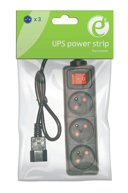 EAN 8716309096621 - Gembird EG-PSU3F-01 limitador de tensión Negro 3 salidas AC 230 V 0,6 m imagen 2