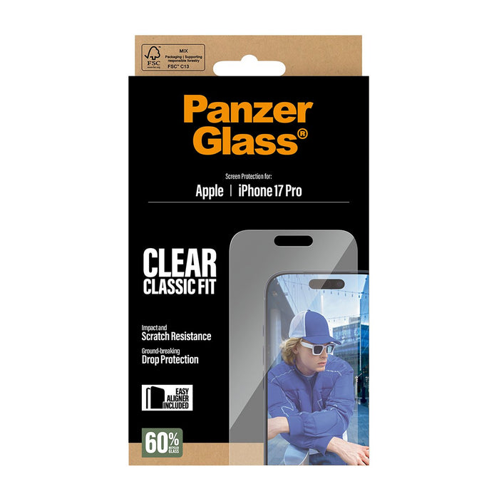 EAN 5715685025686 - PanzerGlass ® Screen Protector iPhone 17 Pro | Classic Fit w. EasyAligner Protector de pantalla Apple 1 p imagen 3