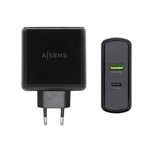 EAN 8436574706239 - AISENS ASCH-2PD30QC-BK cargador de dispositivo móvil GPS, Mando para videojuegos, MP3, MP4, Teléfono móvi imagen 1