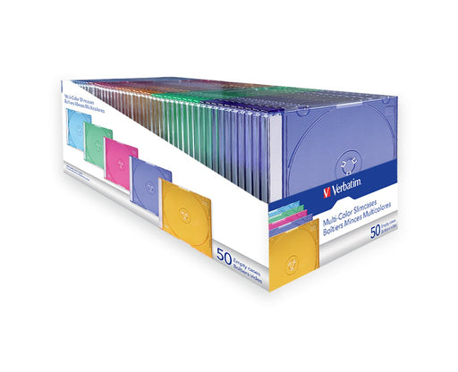 EAN 0023942499732 - Verbatim 49973 caja para almacenaje de discos ópticos 50 discos Colores surtidos imagen 1
