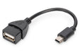 EAN 4016032324034 - Digitus AK-300310-002-S cable USB USB 2.0 0,2 m Mini-USB B USB A Negro imagen 1
