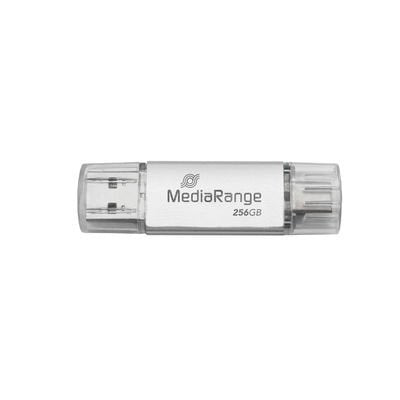 EAN 4260664879770 - MediaRange MR939-1 unidad flash USB 256 GB USB Type-A / USB Type-C 3.2 Gen 1 (3.1 Gen 1) Plata imagen 1