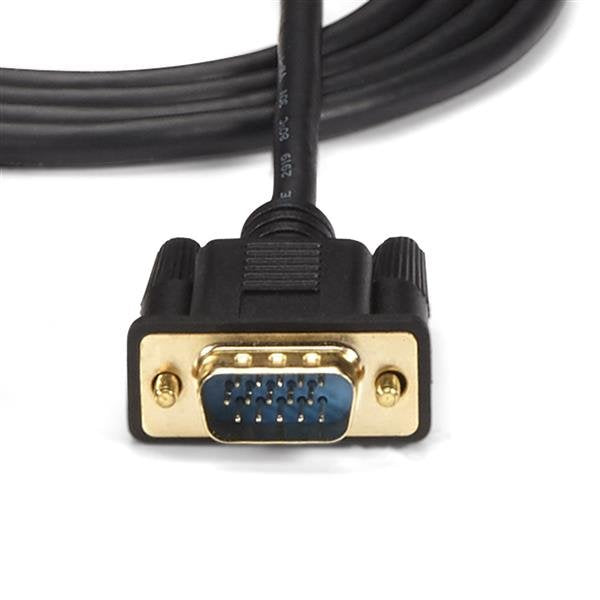 EAN 0065030859615 - StarTech.com HD2VGAMM3 adaptador de cable de vídeo 0,9 m VGA (D-Sub) HDMI + Micro USB Negro imagen 4