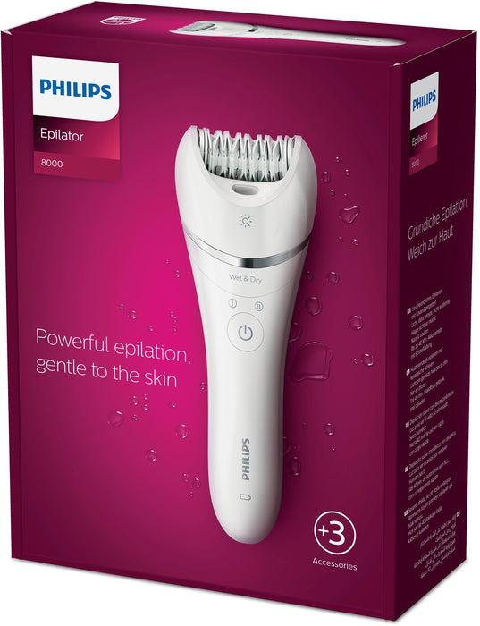 EAN 8710103935476 - Philips BRE700/00 depiladora 32 pinzas Plata, Blanco imagen 4