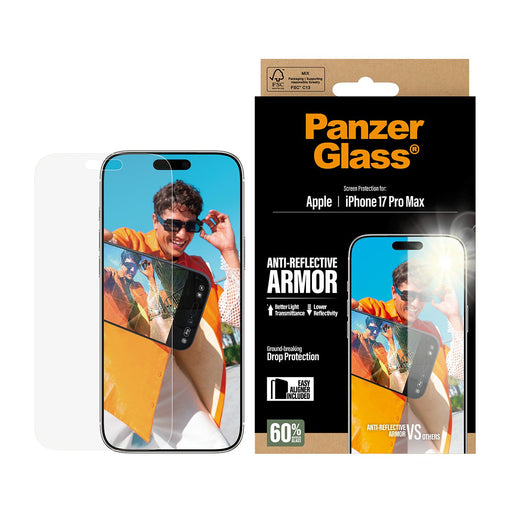 EAN 5715685026744 - PanzerGlass ® Anti-Reflective Armor Screen Protector iPhone 17 Pro Max w. EasyAligner Protector de pantal imagen 2