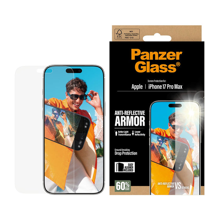 EAN 5715685026744 - PanzerGlass ® Anti-Reflective Armor Screen Protector iPhone 17 Pro Max w. EasyAligner Protector de pantal imagen 2