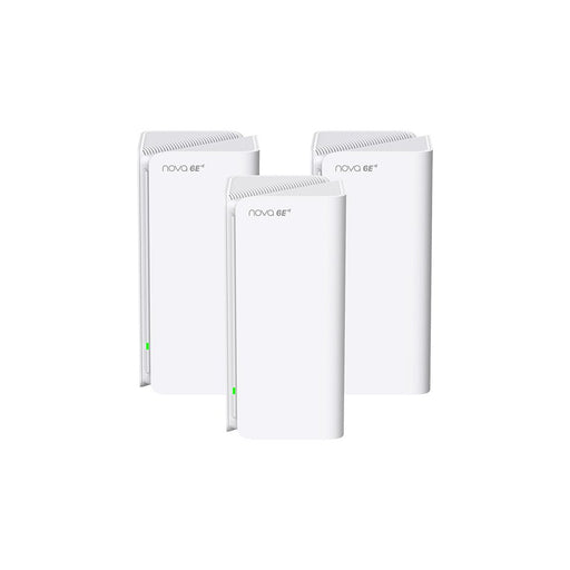 EAN 6932849425710 - Tenda MX21 Pro(3-pack) Tribanda (2.4 GHz / 5 GHz / 6 GHz) Wi-Fi 6 (802.11ax) Blanco Interno imagen 1