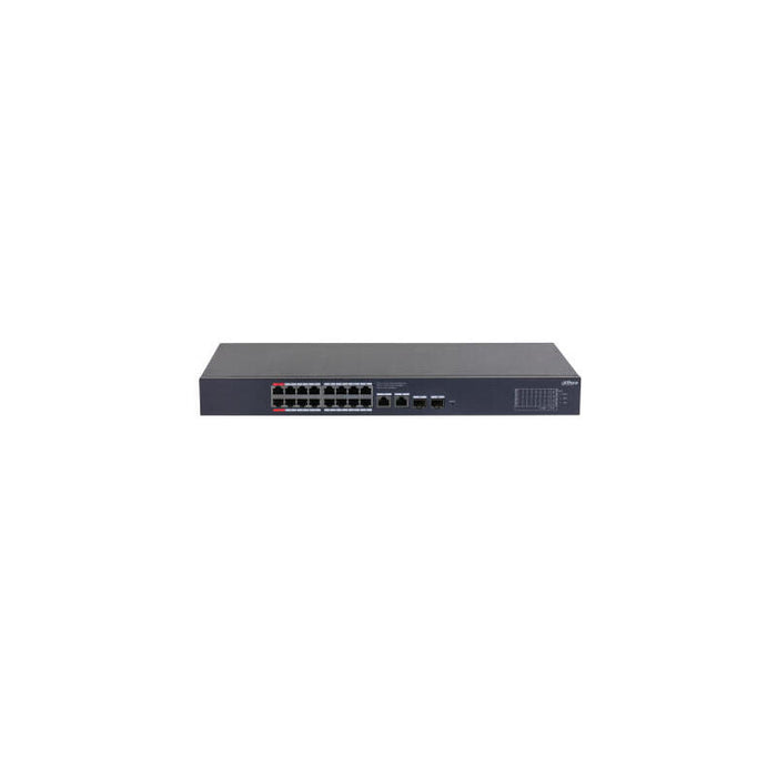 Dahua Cs4220-16gt-135 Switch Poe 16 Puertos Gigabit + 2 Uplink Gigabit Rj45 + 2sfp Gigabit 135w Manejable En Cloud Layer2