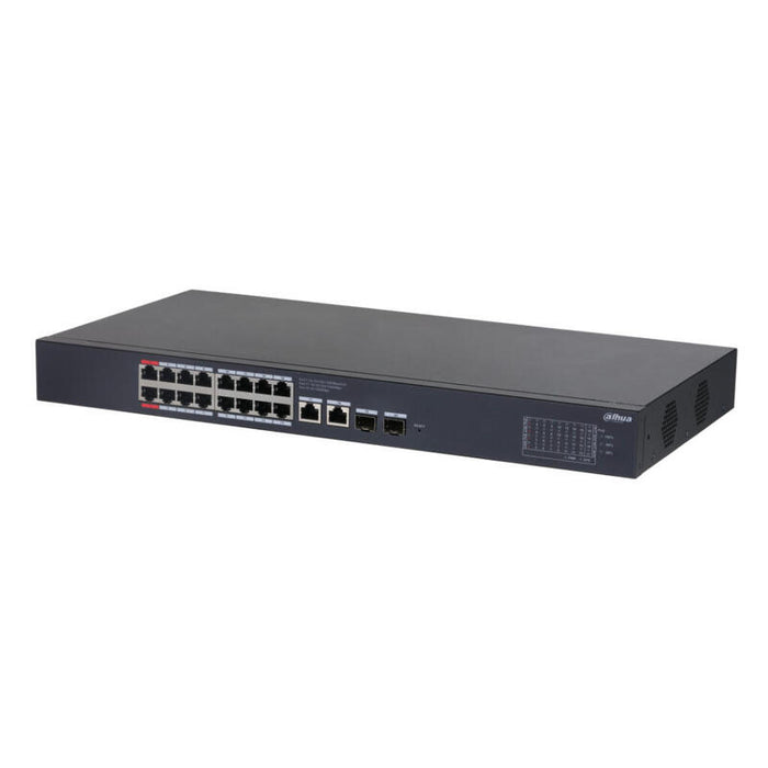 Dahua Cs4220-16gt-240 Switch Poe 16 Puertos Gigabit + 2 Uplink Gigabit Rj45 + 2sfp Gigabit 240w Manejable En Cloud Layer2