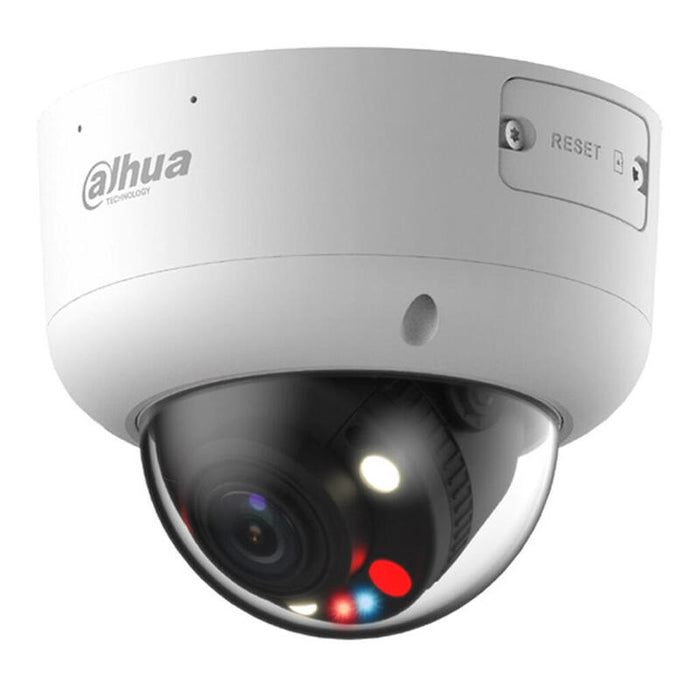 Dahua Ipc-Hdbw3849r1-Zas-Pv Domo Ip Tioc 2.0 H265 8m Wdr Ivs Smd Iluminación Dual Led40m/Ir50m 2.7-13.5vfm Ip67 Ik10 Poe Mic Audio E/S Ai