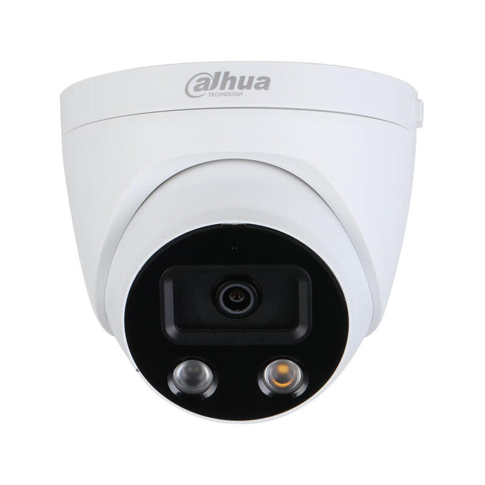 Dahua Ipc-Hdw5541h-As-Pv Domo Ip H265 Ai 5m Dn Smart Wdr Starlight Ir50m + Led Luz Blanca 2.8mm Ip67 Poe Sd Audio Mic E/S