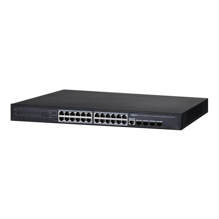 Dahua Pfs4428-24gt-370 Switch Poe 24 Puertos Gigabit + 4 Uplink Gigabit 370w 802.3at Manejable Layer2