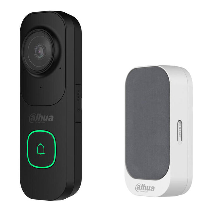 Dahua Vdkp01-Bg Kit Vídeo Timbre Wifi 4m Negro Db41ab + Timbre Wifi Gris Ds1ag