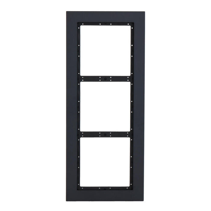Dahua Vtm24p3 Marco Exterior Para 3 Módulos De Videoportero Dahua Para Serie Vto4202fb-X. Color Negro