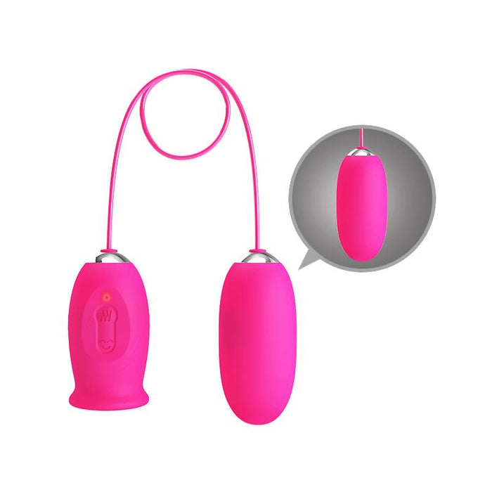 Pretty Love - Daisy Huevo Vibrador + Lengua Estimuladora De Clítoris Rosa