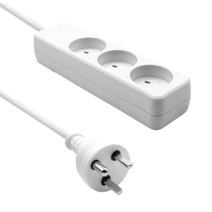 Danish It Power Strip 3-Way - 7m White - Warranty: 360m