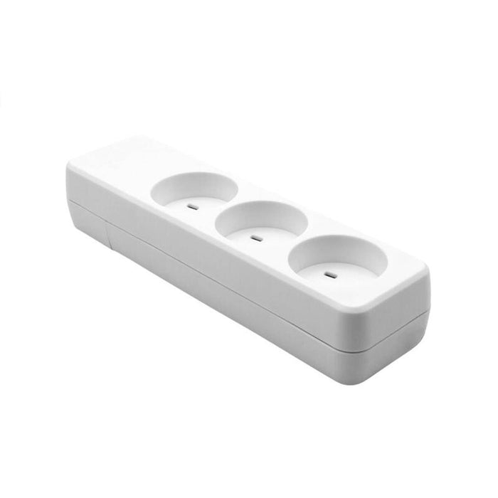 Danish It Power Strip 3-Way - White - Warranty: 360m
