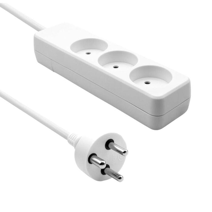 Danish Power Strip 3-Way 4m - White - Warranty: 360m