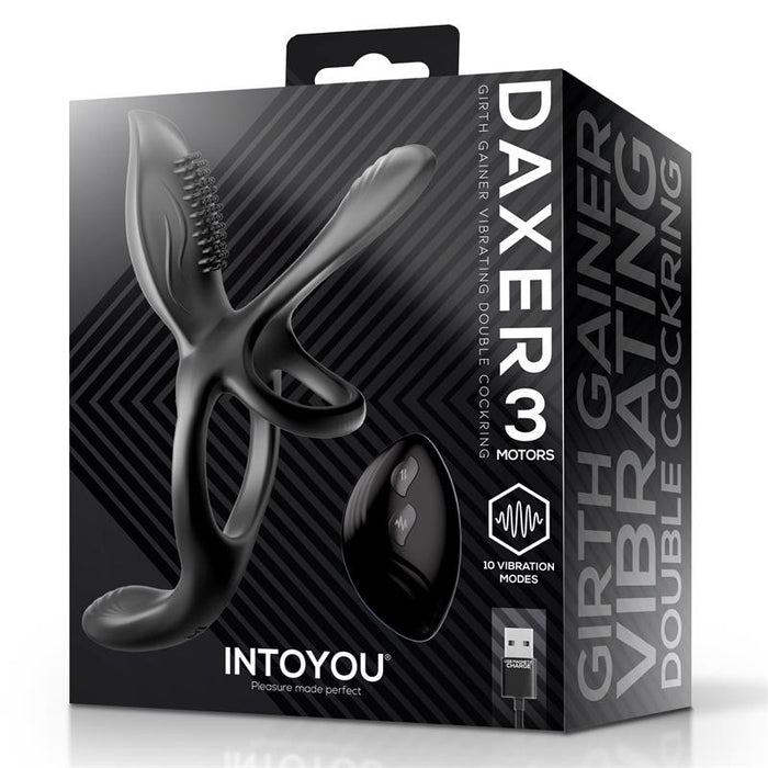 Daxer Doble Anillo Para El Pene Con Estimulador De Clítoris