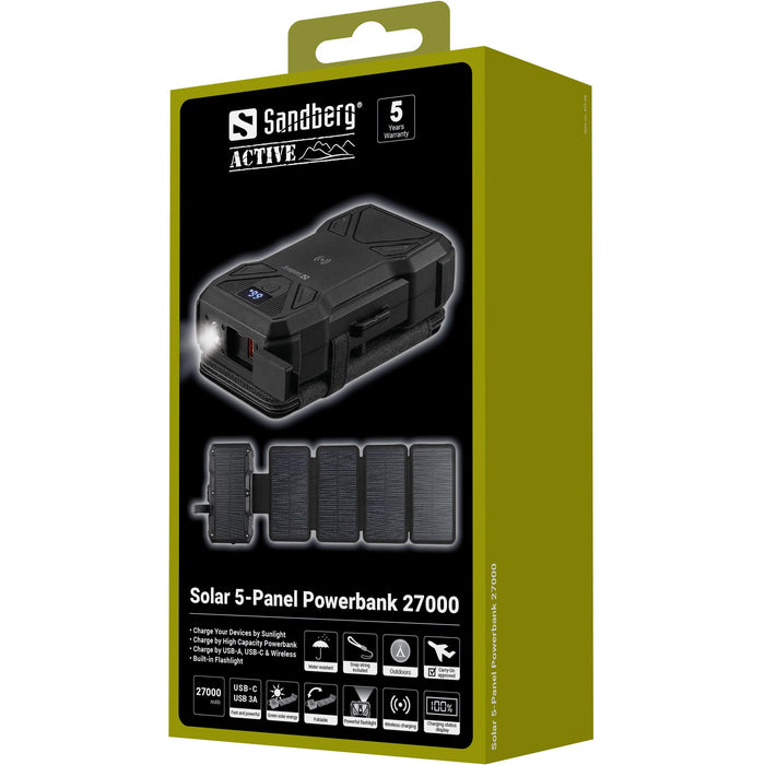 EAN 5705730421068 - Sandberg 421-06 batería externa 27000 mAh Cargador inalámbrico Negro imagen 10
