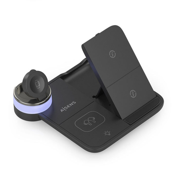 EAN 8435739903490 - AISENS ASCH-15W4WC062-BK cargador de dispositivo móvil Auriculares, Smartphone, Reloj inteligente Cargado imagen 2