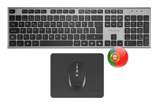 EAN 8435693112105 - Tacens 6ZENITHPT teclado Ratón incluido Hogar / Oficina RF inalámbrico QWERTY Portugués Gris imagen 1