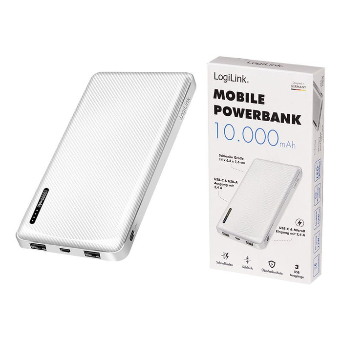 EAN 4052792074024 - LogiLink PA0328WRF batería externa 10000 mAh Blanco imagen 10