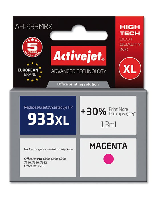 EAN 5901443015505 - Activejet AH-933MRX cartucho de tinta 1 pieza(s) Compatible Magenta imagen 1