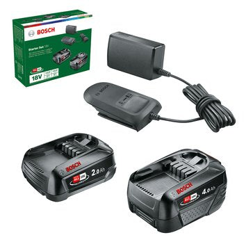 EAN 4053423231434 - Bosch Starter-Set 18V - 2 x Akku (2,0 Ah + 4,0 Ah) Juego de cargador y baterías imagen 2