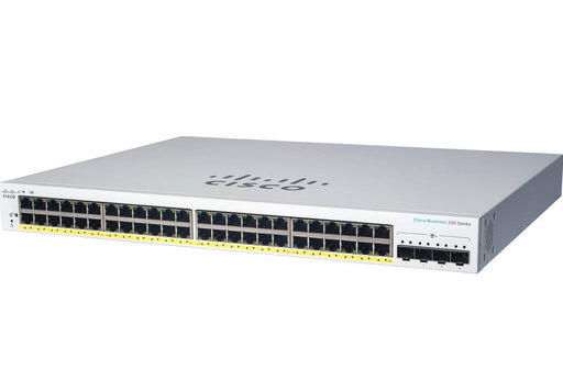 EAN 0889728344326 - Cisco CBS220-24P-4X Gestionado L2 Gigabit Ethernet (10/100/1000) Energía sobre Ethernet (PoE) Blanco imagen 1