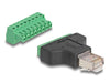 EAN 4043619664719 - DeLOCK 66471 cambiador de género para cable Terminal block-8 pin Negro, Verde imagen 1