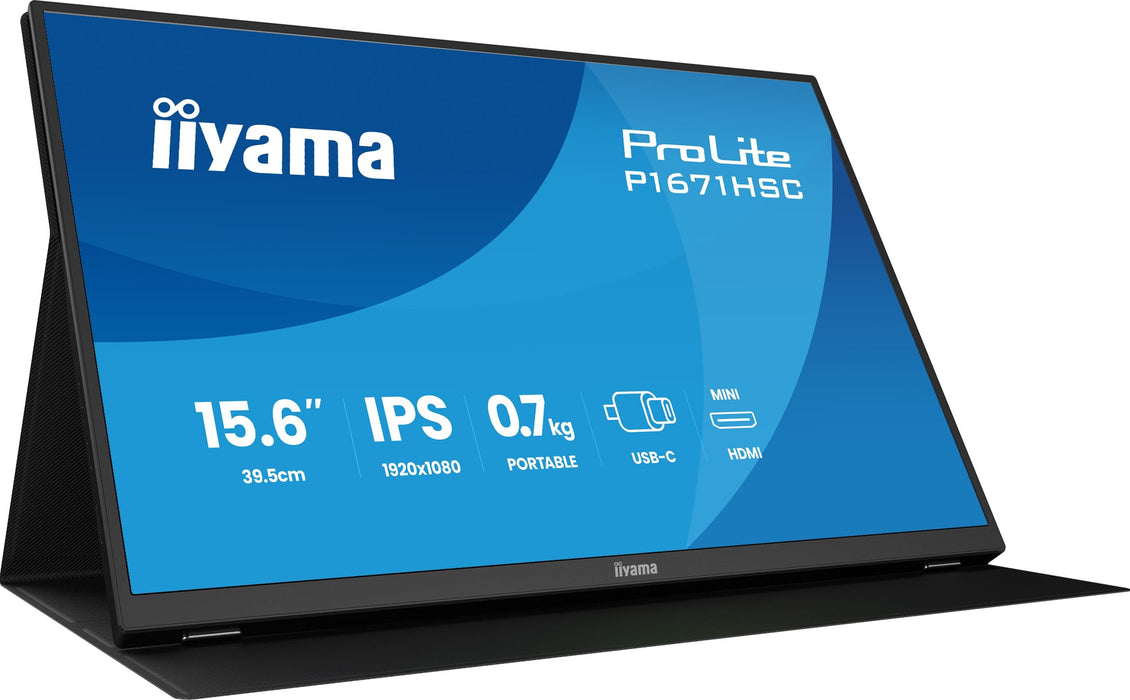 EAN 4948570126309 - iiyama ProLite P1671HSC-B1 pantalla para PC 39,6 cm (15.6") 1920 x 1080 Pixeles Full HD LED Negro imagen 4