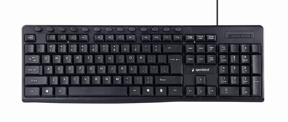 EAN 8716309117678 - Gembird KB-UM-107 teclado USB Inglés de EE. UU. Negro imagen 1