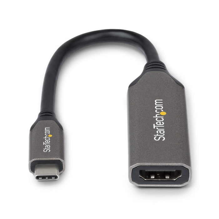 EAN 65030895095 - StarTech.com 112B-USBC-HDMI21 adaptador de cable de vídeo 0,2 m HDMI tipo A (Estándar) Gris imagen 3