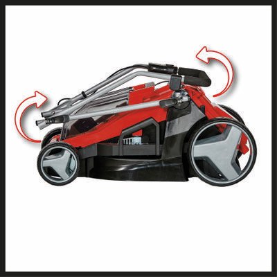 EAN 4006825648720 - Einhell GE-CM 36/43 Li M-Solo Cortacésped manual Batería Negro, Rojo imagen 8