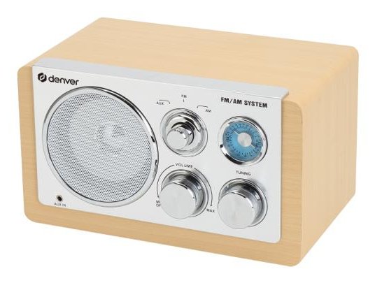 EAN 5706751076503 - Denver TR-63LW radio Personal Analógica Bamboo, Plata imagen 5
