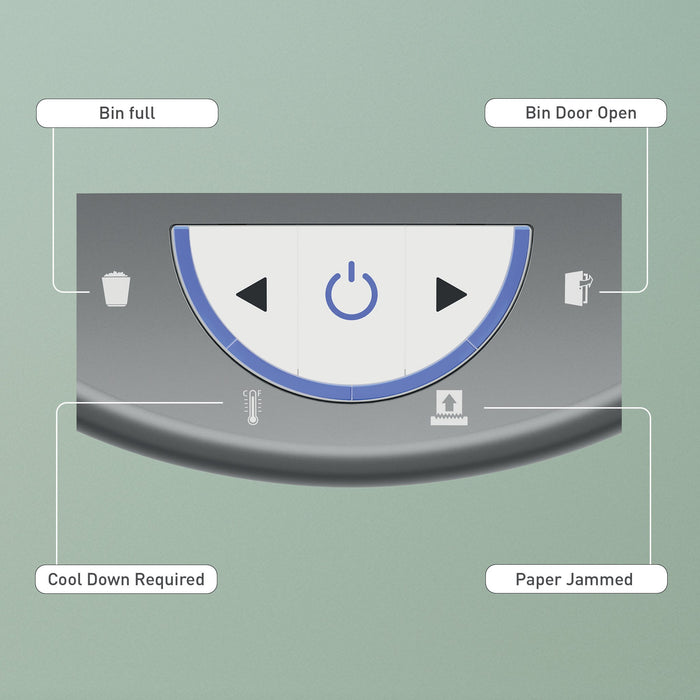 EAN 4002432142415 - Leitz IQ OptiMax Home Office 225 triturador de papel Microcorte 58 dB Gris, Blanco imagen 8