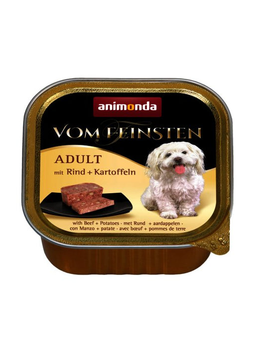 EAN 4017721829687 - animonda Vom Feinsten with beef + potatoes Ternera, Patata Adulto 150 g imagen 1