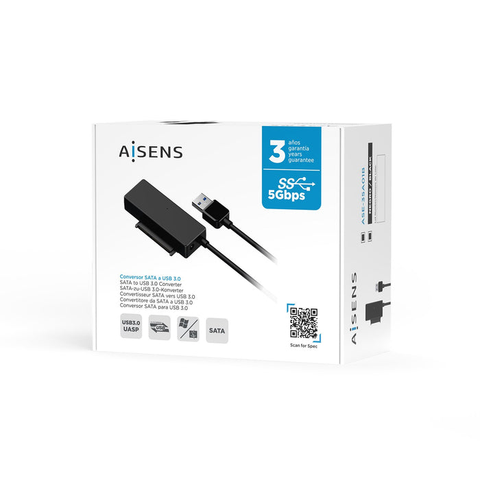 EAN 8436574707625 - AISENS ASE-35A01B caja para disco duro externo Carcasa de disco duro/SSD 2.5/3.5" imagen 6