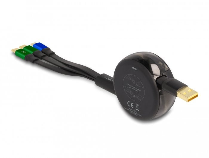 EAN 4043619853595 - DeLOCK 85359 cable USB USB 2.0 1,13 m USB A USB C/Micro-USB B Negro, Verde, Azul imagen 2