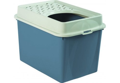 EAN 7610859232793 - Rotho Berty Gato Caja de arena con entrada superior Azul, Verde imagen 1