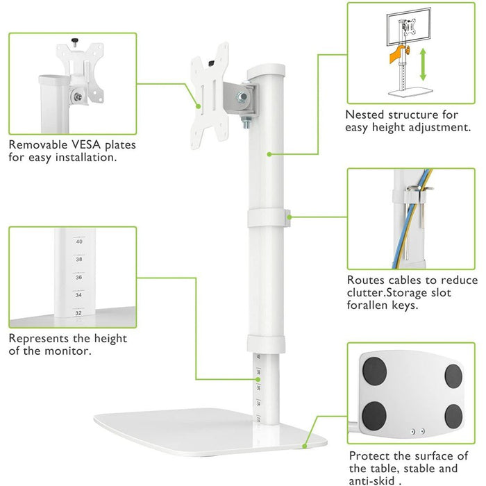 EAN 8051128102765 - Techly ICA-LCD 260 soporte para monitor 68,6 cm (27") Escritorio Blanco imagen 6