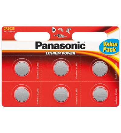 EAN 5410853043829 - Tecxus CR2025 P 6-BL Panasonic Batería de un solo uso Litio imagen 1